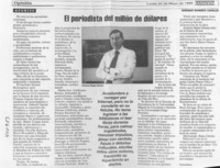 El periodista del millón de dólares  [artículo] Enrique Ramírez Capello