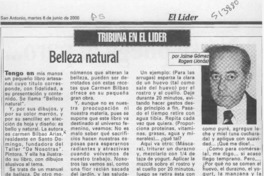 Belleza natural  [artículo] Jaime Gómez Rogers