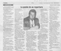 La pasión de un reportero  [artículo] Enrique Ramírez Capello