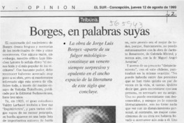 Borges, en palabras suyas