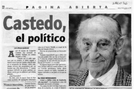Castedo, el político  [artículo] Luis Alberto Ganderats