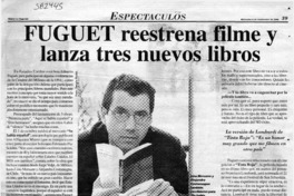 Fuguet reestrena filme y lanza tres nuevos libros  [artículo] Constanza León A.