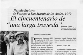 El cincuentenario de "una larga travesía"  [artículo] Floridor Pérez