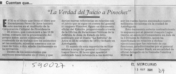 La verdad del juicio a Pinochet  [artículo]