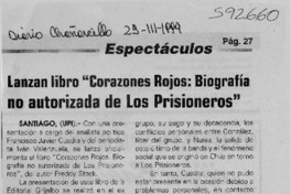 Lanzan libro "Corazones rojos, biografía no autorizada de Los Prisioneros"  [artículo]