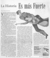 La historia es más fuerte  [artículo] Luis Vargas Saavedra