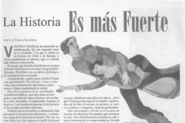 La historia es más fuerte  [artículo] Luis Vargas Saavedra