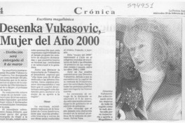 Desenka Vukasovic, mujer del año 2000