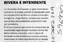 Rivera e intendente  [artículo]
