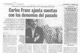 Carlos Franz ajusta cuentas con los demonios del pasado [entrevista]