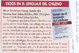 Vicios en el lenguaje del chileno
