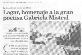 Lagar, homenaje a la gran poetisa Gabriela Mistral