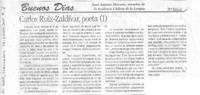 Carlos Ruiz-Zaldívar, poeta (I)