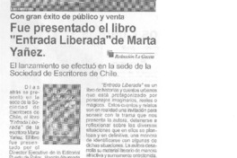 Fue presentado el libro "Entrada liberada" de Marta Yañez