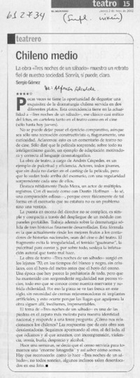 Chileno medio  [artículo] Sergio Gómez