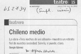 Chileno medio  [artículo] Sergio Gómez