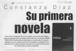 Su primera novela  [artículo] Murielle González Oisel