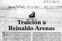 Traición a Reinaldo Arenas  [artículo] Gonzalo Contreras