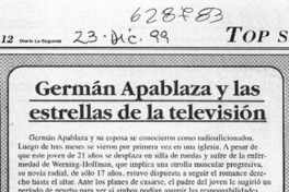 Germán Apablaza y las estrellas de la televisión