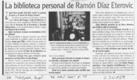 La biblioteca personal de Ramón Díaz Eterovic  [artículo]