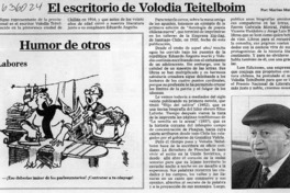El escritorio de Volodia Teitelboim  [artículo] Marino Muñoz Lagos