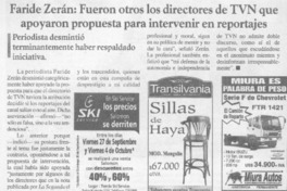 Faride Zerán, fueron otros los directores de TVN que apoyaron propuesta para invertir en reportajes  [artículo]