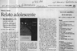 Relato adolescente  [artículo] Gabriel Castro Rodríguez