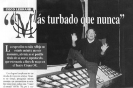 "Más turbado que nunca"  [artículo] Francisca Navarro R.