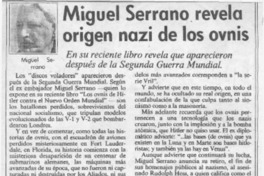Miguel Serrano revela origen nazi de los ovnis
