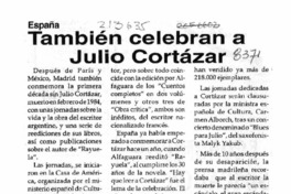 También celebran a Julio Cortázar  [artículo].
