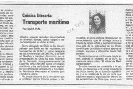 Transporte marítimo  [artículo] Sara Vial.