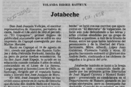 Jotabeche  [artículo] Yolanda Didier Batteaux.