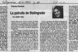 La patrulla de Stalingrado  [artículo] Sara Vial.
