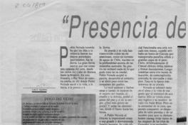 "Presencia de la tristeza"  [artículo] Luis E. Aguilera.