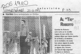 Al "Tío" Roberto  [artículo] Eduardo Peralta.