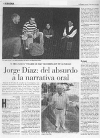 Jorge Díaz, del absurdo a la narrativa oral