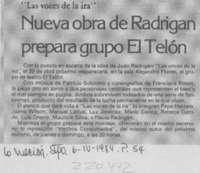 Nueva obra de Radrigán prepara grupo El Telón