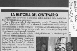 La Historia del centenario  [artículo].