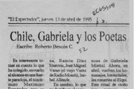 Chile, Gabriela y los poetas  [artículo] Roberto Bescós C.