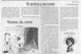 El ajedrez y sus temas  [artículo] Marino Muñoz Lagos.