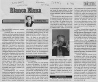 Blanca Elena  [artículo] Rodrigo Pinto.