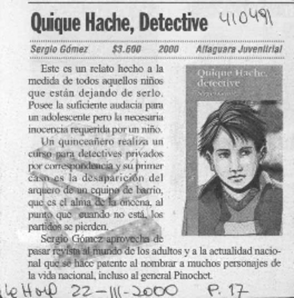 Quique Hache, detective