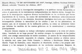 18 de septiembre de 1810  [artículo] Manuel Salvat Monguillot.