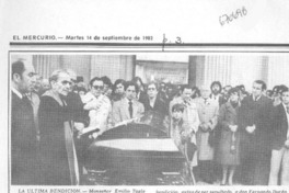 Funerales de don Fernando Durán V.