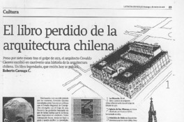 El libro perdido de la arquitectura chilena