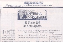 El nicho 406 de Antofagasta