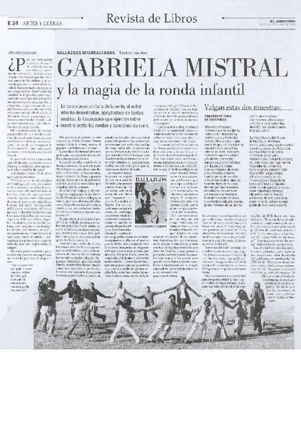 Gabriela Mistral y la magia de la ronda infantil