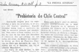 Prehistoria de Chile Central"