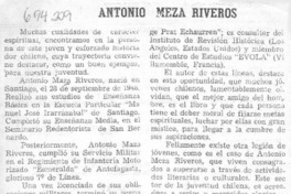 Antonio Meza Riveros
