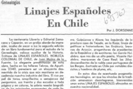 Linajes españoles en Chile
